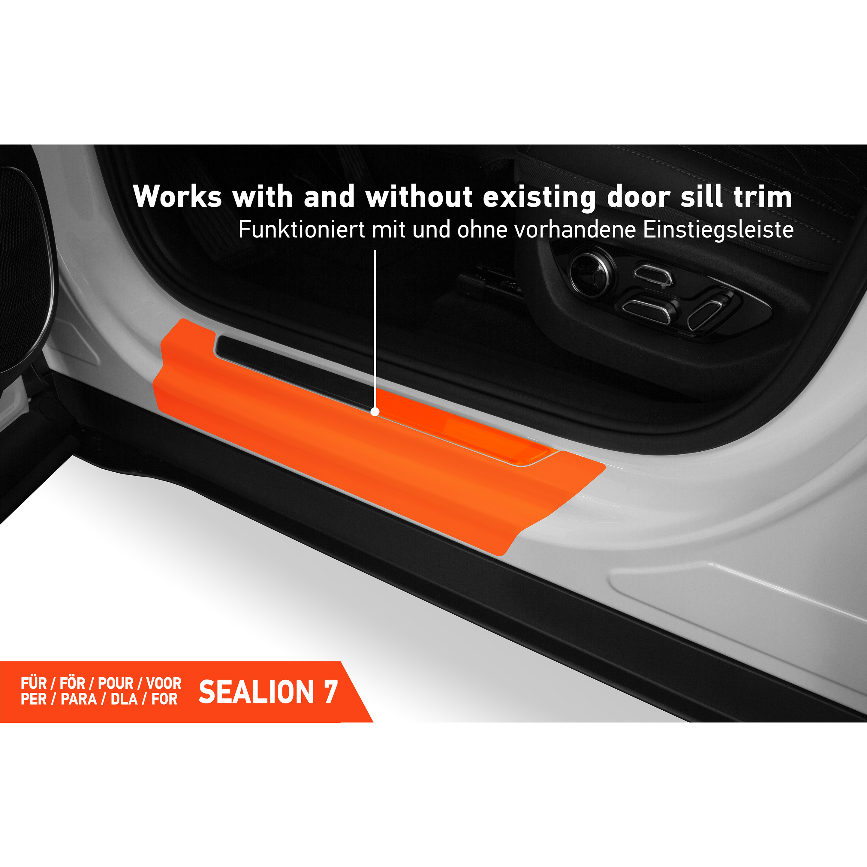 Einstiegsleisten Schutz für BYD Sealion 7 I 2024 - 2026 im 4er Set