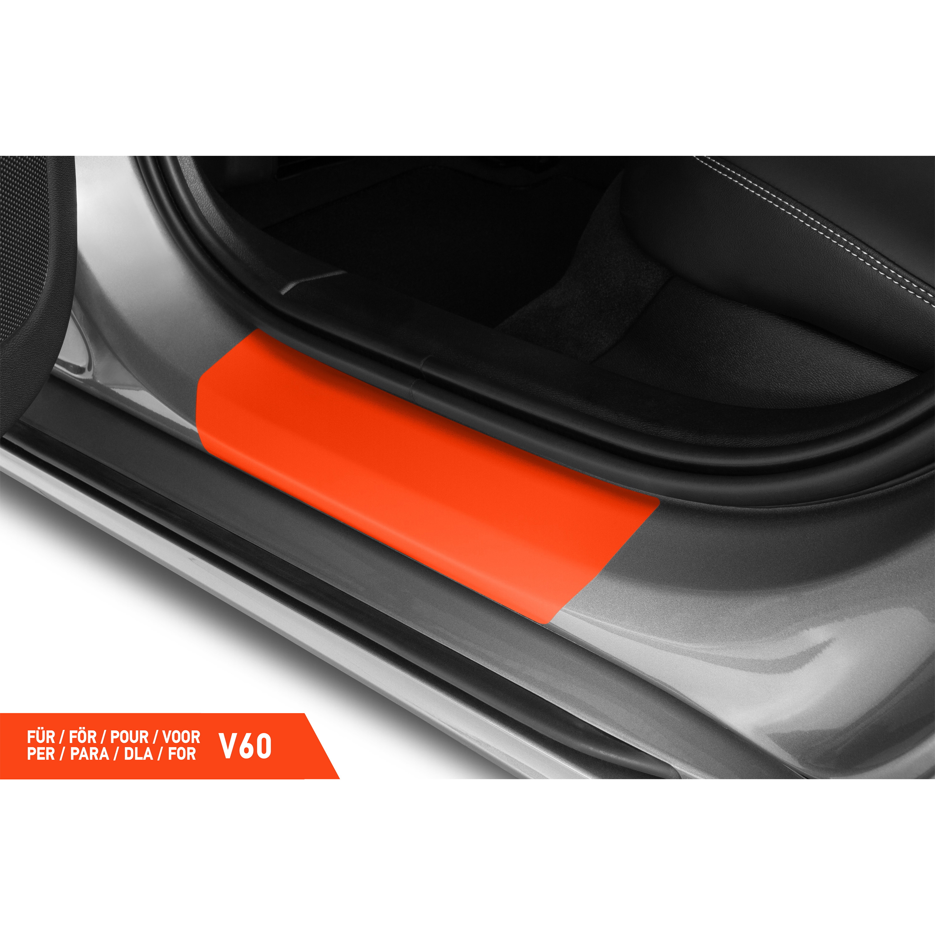 Einstiegsleisten Schutz für Volvo V60 2 (II) 225/227 I 2018 - 2026 im 4er Set