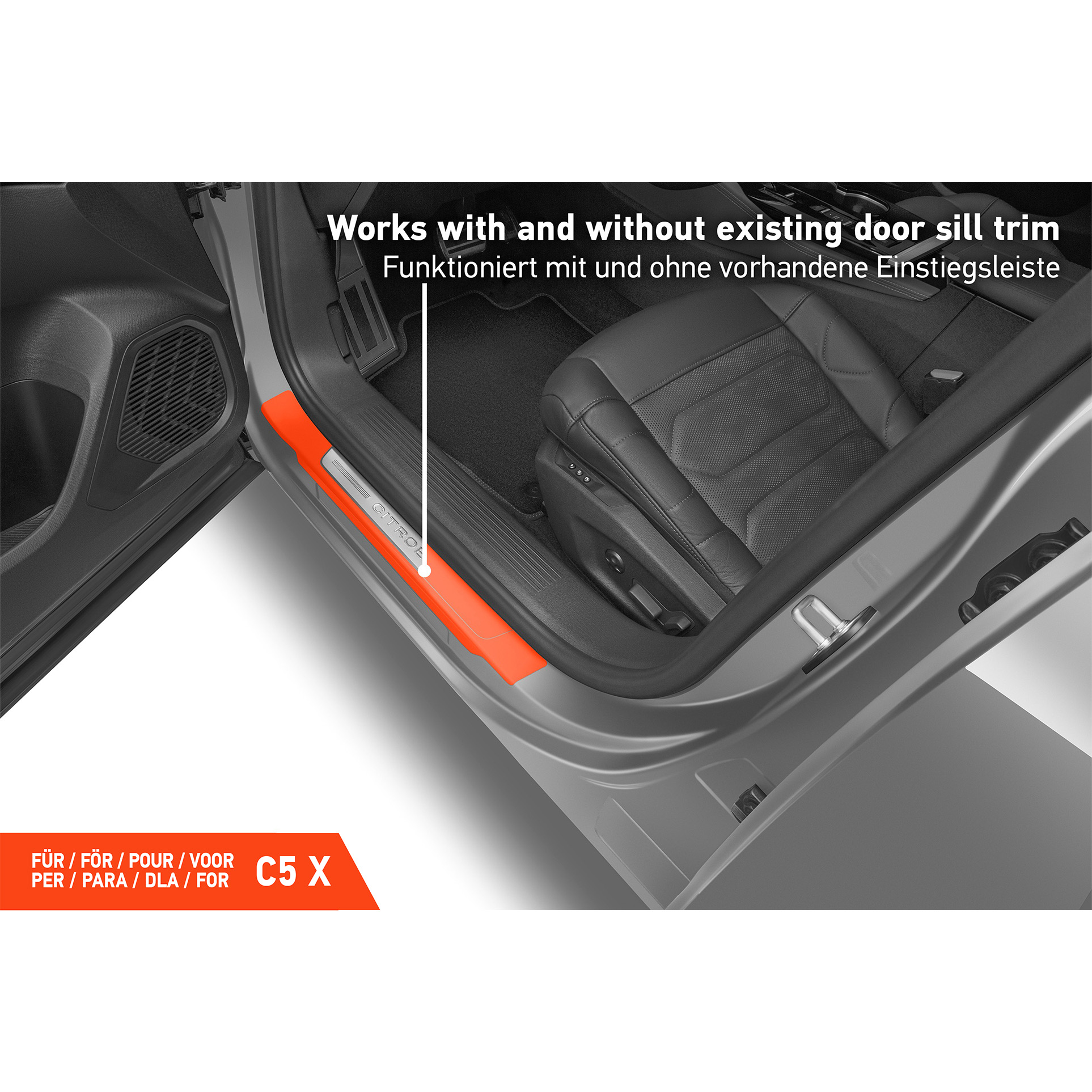 Einstiegsleisten Schutz für Citroën C5 X I 2022 - 2026 im 4er Set