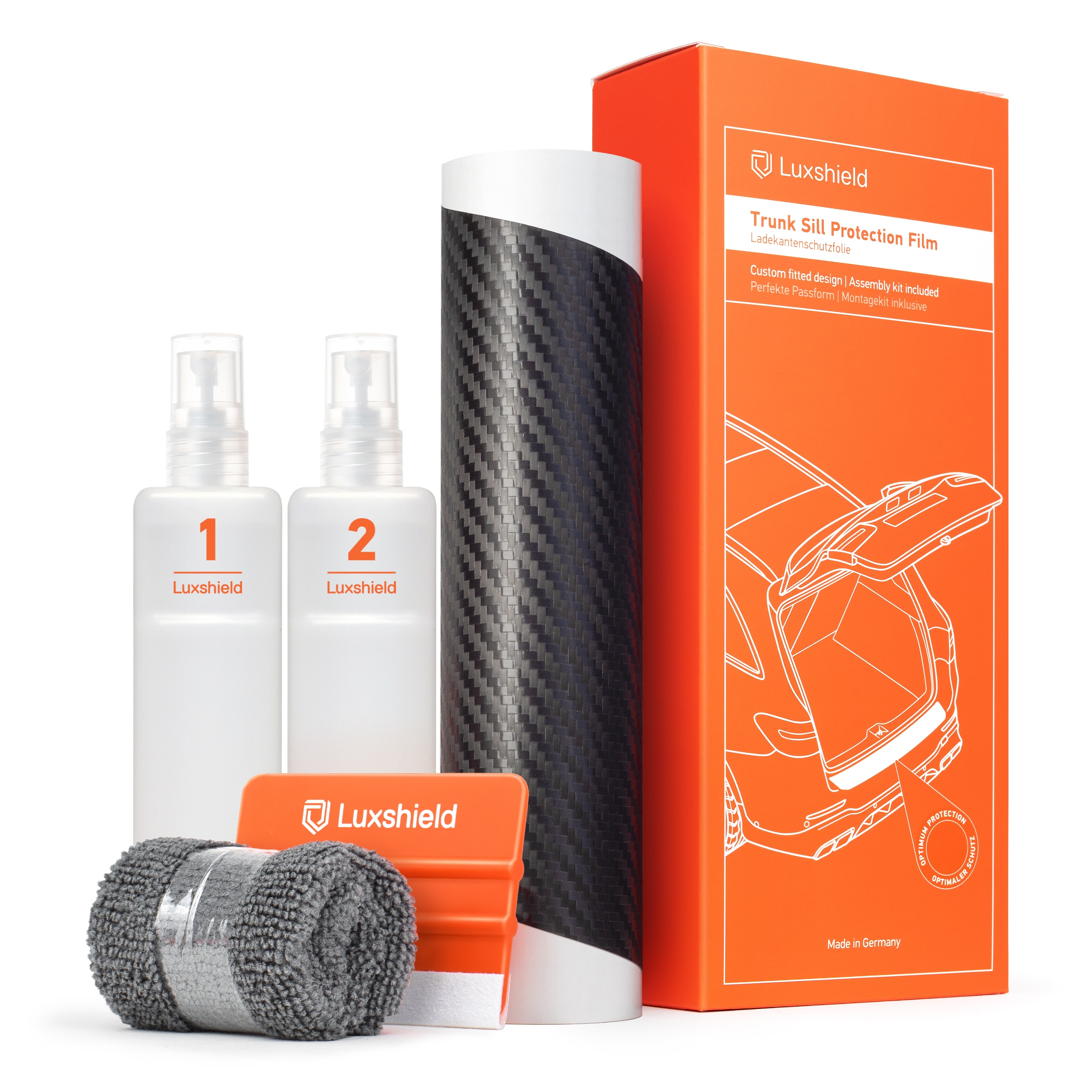 Luxshield Ladekantenschutz für MINI Cooper 3-Türer 3 (III) F56 I 2014 - 2024 | 100% passgenau | einfache Montage | lange Haltbarkeit