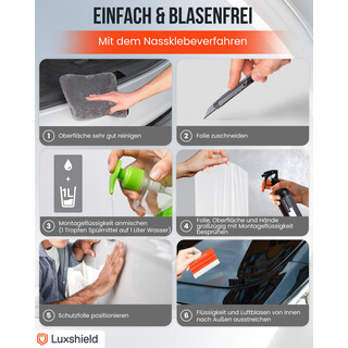 Lackschutzfolie Transparent 12x300cm