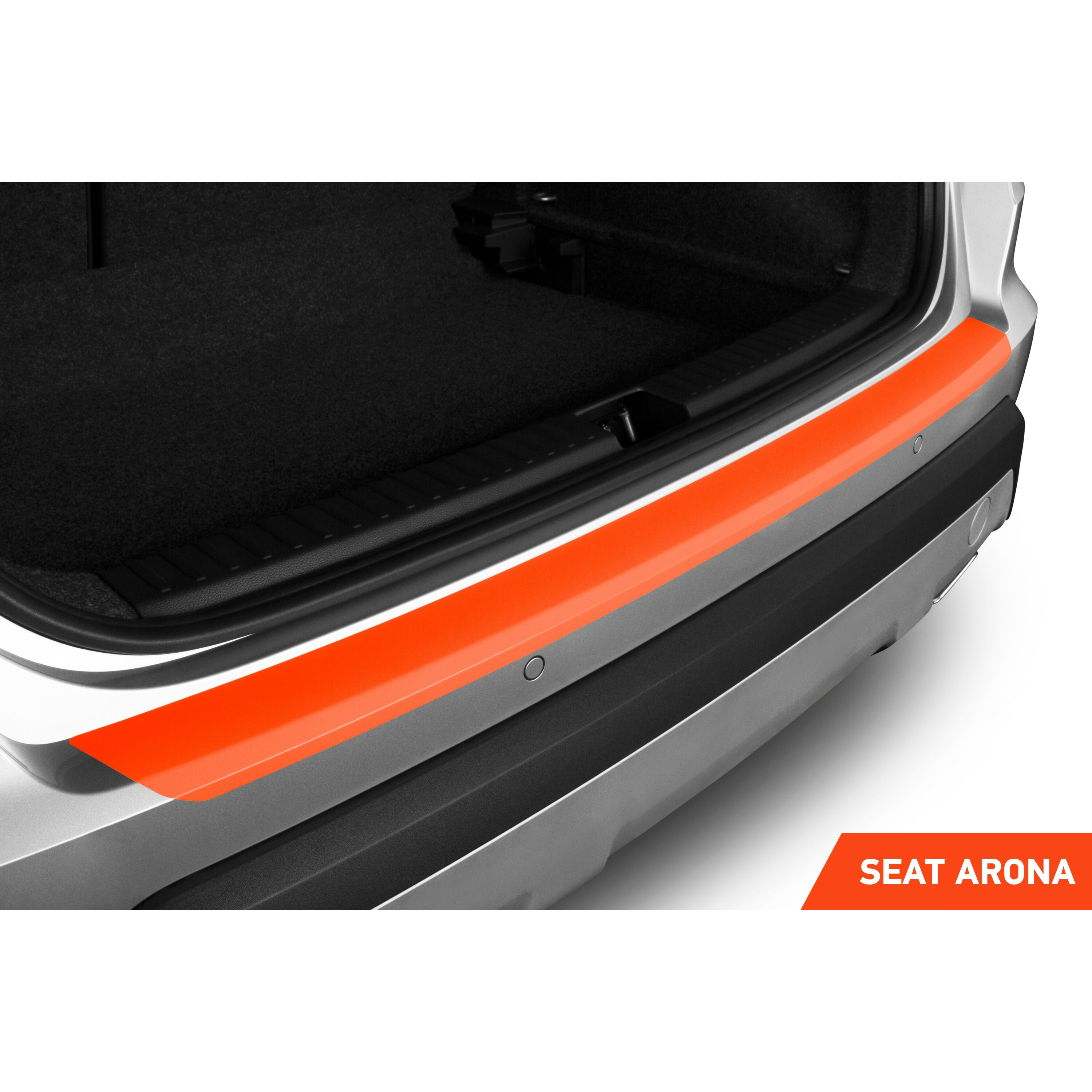 Ladekantenschutz für SEAT ARONA FR Schutzfolie Carbon Schwarz 3D 160µm