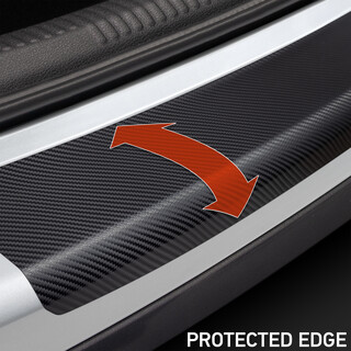 Ladekantenschutz Schutz Folie Carbon Optik für Audi A6 C6 4F Avant