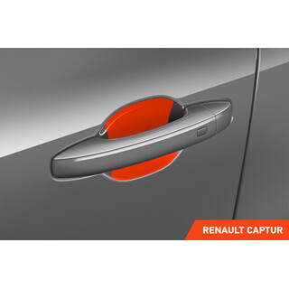 Auto Türgriffmulden Schutzfolie Renault Captur II I 2020 - 2023 im 4er Set