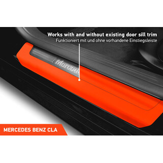 Einstiegsleisten Schutz fr Mercedes Benz CLA Shooting Brake X118 I 2019 - 2025 im 4er Set