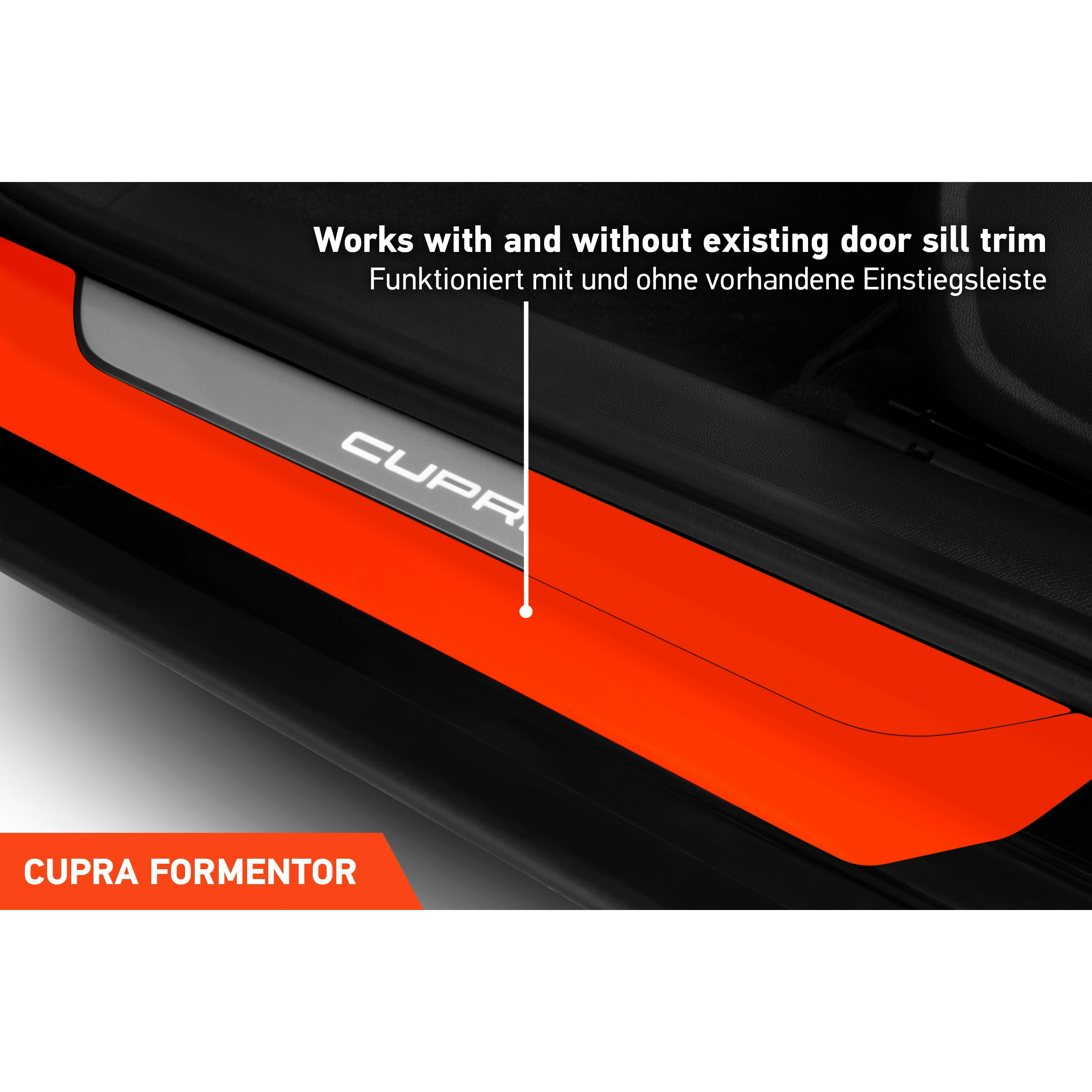 Einstiegsleisten Carbon Folie Lackschutz Kompatibel mit Cupra Formentor E049 