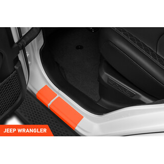 Einstiegsleisten Schutz fr Jeep Wrangler Unlimited 4 (IV) JL I 2018 - 2025 im 4er Set