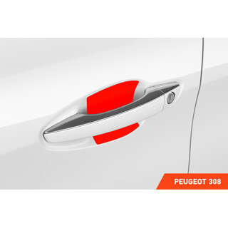 Auto Türgriffmulden Schutzfolie Peugeot 308 II T9 I 2013 - 2021 im 4er Set