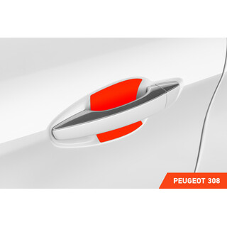 Auto Türgriffmulden Schutzfolie Peugeot 308 II T9 I 2013 - 2021 im 4er Set