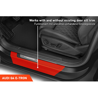 Einstiegsleisten Schutz fr Audi Q4 e-tron F4 I 2021 - 2025 im 4er Set