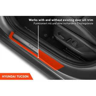 Einstiegsleisten Schutz Hyundai Tucson 4 (IV) NX4 I 2021 - 2023 im 4er Set