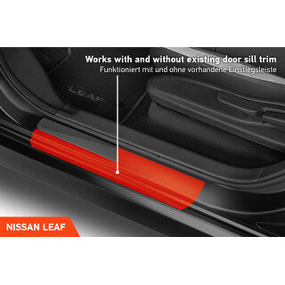 Einstiegsleisten Schutz Nissan Leaf 2 (II) ZE1 I 2017 - 2022 im 4er Set