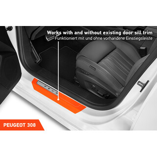 Einstiegsleisten Schutz Peugeot 308 III P51 I 2021 - 2023 im 4er Set