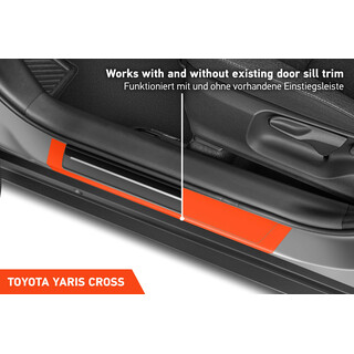 Einstiegsleisten Schutz Toyota Yaris Cross MXP I 2021 - 2022 im 4er Set