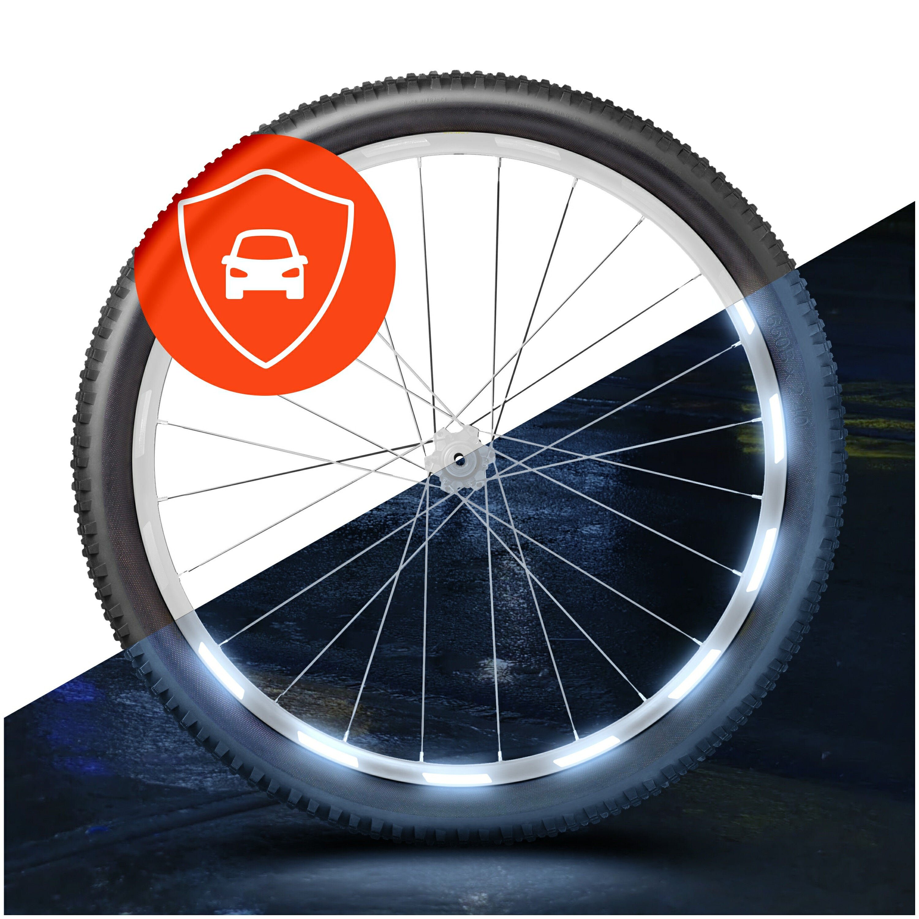 Fahrrad Felgen Reflektoren Sticker 64er Set - Lackschutzfolie online