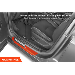 Einstiegsleisten Schutz fr Kia Sportage 5 (V) NQ5 I 2021 - 2025 im 4er Set