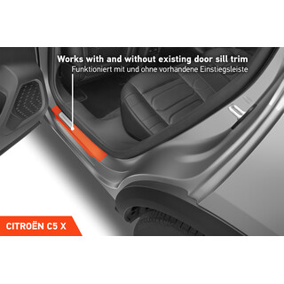 Einstiegsleisten Schutz fr Citron C5 X I 2022 - 2025 im 4er Set