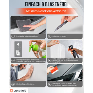 Lackschutzfolie Transparent matt 30x200cm